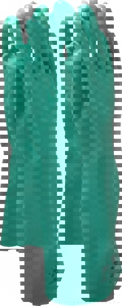 Series 37-165 Chemical Resistant Gloves: Size X-Large, 22.00 Thick, Nitrile, Nitrile, Unsupported,